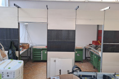 Der Eingang in die Kabine