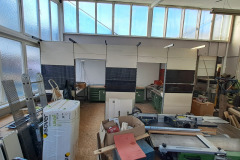 Der Eingang in die Kabine